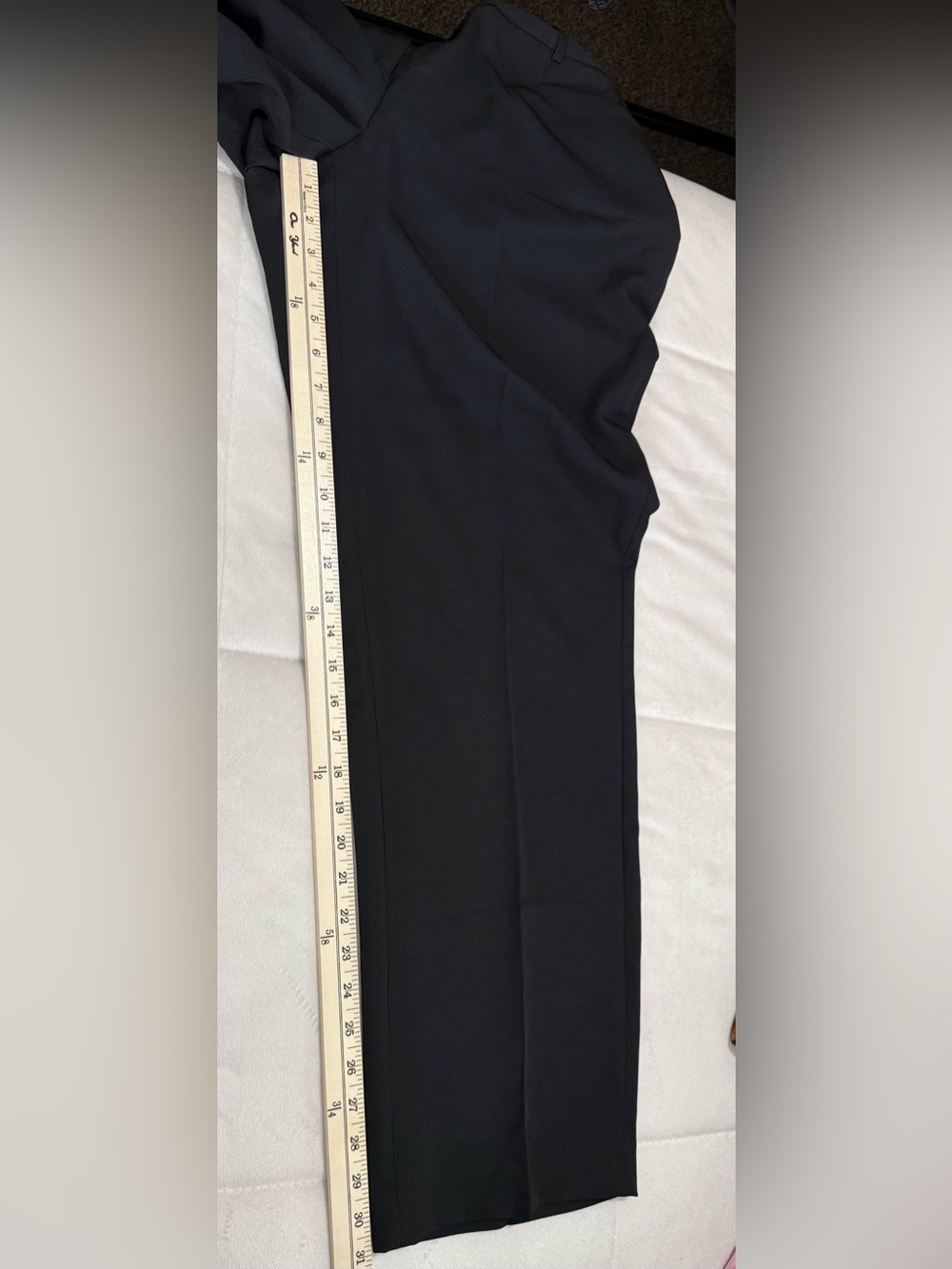 DKNY Sullivan St Fit & Flare Pants NWT Plus Size 16W Black Career Trouser - Picture 6 of 7